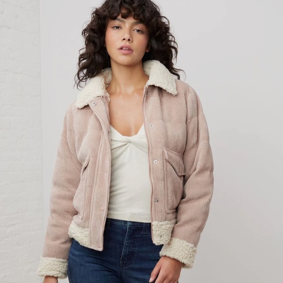 UpWest Jackets & Blazers - UpWest Corduroy Bomber in Rose Blush N207-16. UW9
